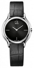  Shop Authentic Calvin Klein Skirt Black Dial Black Leather Strap Watch for Women  - K2U231C1 - Luxxuri