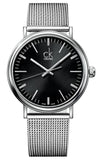  Shop Authentic Calvin Klein Surround Black Dial Silver Mesh Bracelet Watch for Men - K3W21121 - Luxxuri