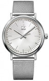  Shop Authentic Calvin Klein Surround Silver Dial Silver Mesh Bracelet Watch for Men - K3W21126 - Luxxuri