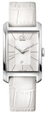  Shop Authentic Calvin Klein Window White Dial White Leather Strap Watch for Women - K2M23120 - Luxxuri