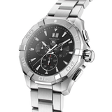  Shop Authentic Tag Heuer Aquaracer Chronograph Black Dial Silver Steel Strap Watch for Men - CAY1110.BA0927 - Luxxuri
