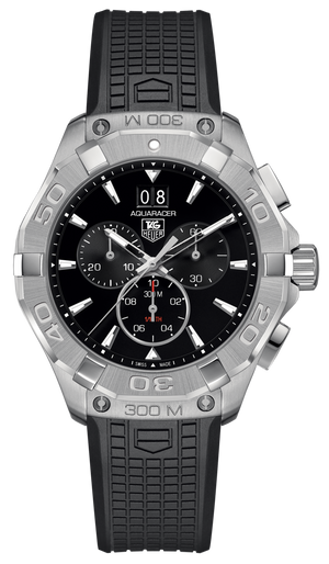  Shop Authentic Tag Heuer Aquaracer Chronograph Black Dial Black Rubber Strap Watch for Men - CAY1110.FT6041 - Luxxuri