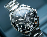  Shop Authentic Tag Heuer Aquaracer Black Dial Watch for Men - CAY111A.BA0927 - Luxxuri