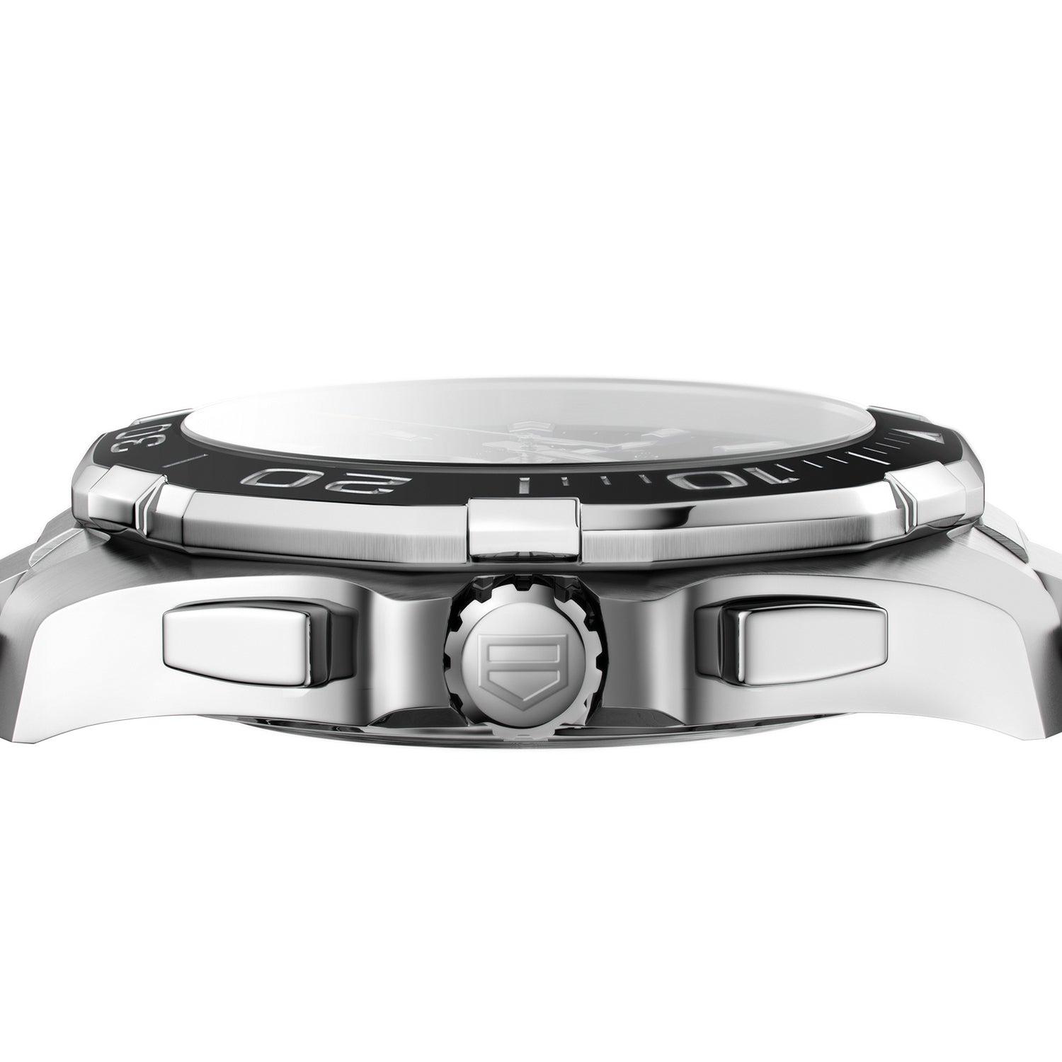  Shop Authentic Tag Heuer Aquaracer Quartz Chronograph Black Dial Silver Steel Strap Watch for Men - CAY111A.BA0927 - Luxxuri