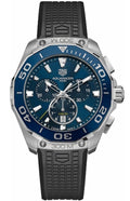  Shop Authentic Tag Heuer Aquaracer Chronograph Blue Dial Black Rubber Strap Watch for Men - CAY111B.FT6041 - Luxxuri