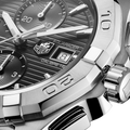  Shop Authentic Tag Heuer Aquaracer Automatic Chronograph Black Dial Silver Steel Strap Watch for Men - CAY2110.BA0927 - Luxxuri