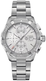  Shop Authentic Tag Heuer Aquaracer Caliber 16 Automatic Chronograph White Dial Silver Steel Strap Watch for Men - CAY2111.BA0927 - Luxxuri