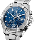  Shop Authentic Tag Heuer Aquaracer Caliber 16 Automatic Chronograph Blue Dial Silver Steel Strap Watch for Men - CAY2112.BA0927 - Luxxuri