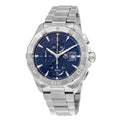  Shop Authentic Tag Heuer Aquaracer Caliber 16 Automatic Chronograph Blue Dial Silver Steel Strap Watch for Men - CAY2112.BA0927 - Luxxuri