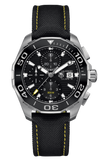  Shop Authentic Tag Heuer Aquaracer Automatic Chronograph Black Dial Black Nylon Strap Watch for Men - CAY211A.FC6361 - Luxxuri