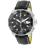  Shop Authentic Tag Heuer Aquaracer Automatic Chronograph Black Dial Black Nylon Strap Watch for Men - CAY211A.FC6361 - Luxxuri