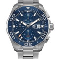  Shop Authentic Tag Heuer Aquaracer Calibre 16 43mm Blue Dial Silver Steel Strap Watch for Men - CAY211B.BA0927 - Luxxuri