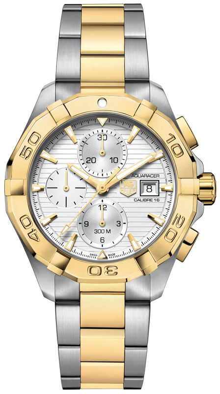  Shop Authentic Tag Heuer Aquaracer Caliber 16 Automatic White Dial Two Tone Steel Strap Watch for Men - CAY2121.BB0923 - Luxxuri