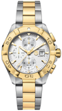  Shop Authentic Tag Heuer Aquaracer Caliber 16 Automatic White Dial Two Tone Steel Strap Watch for Men - CAY2121.BB0923 - Luxxuri