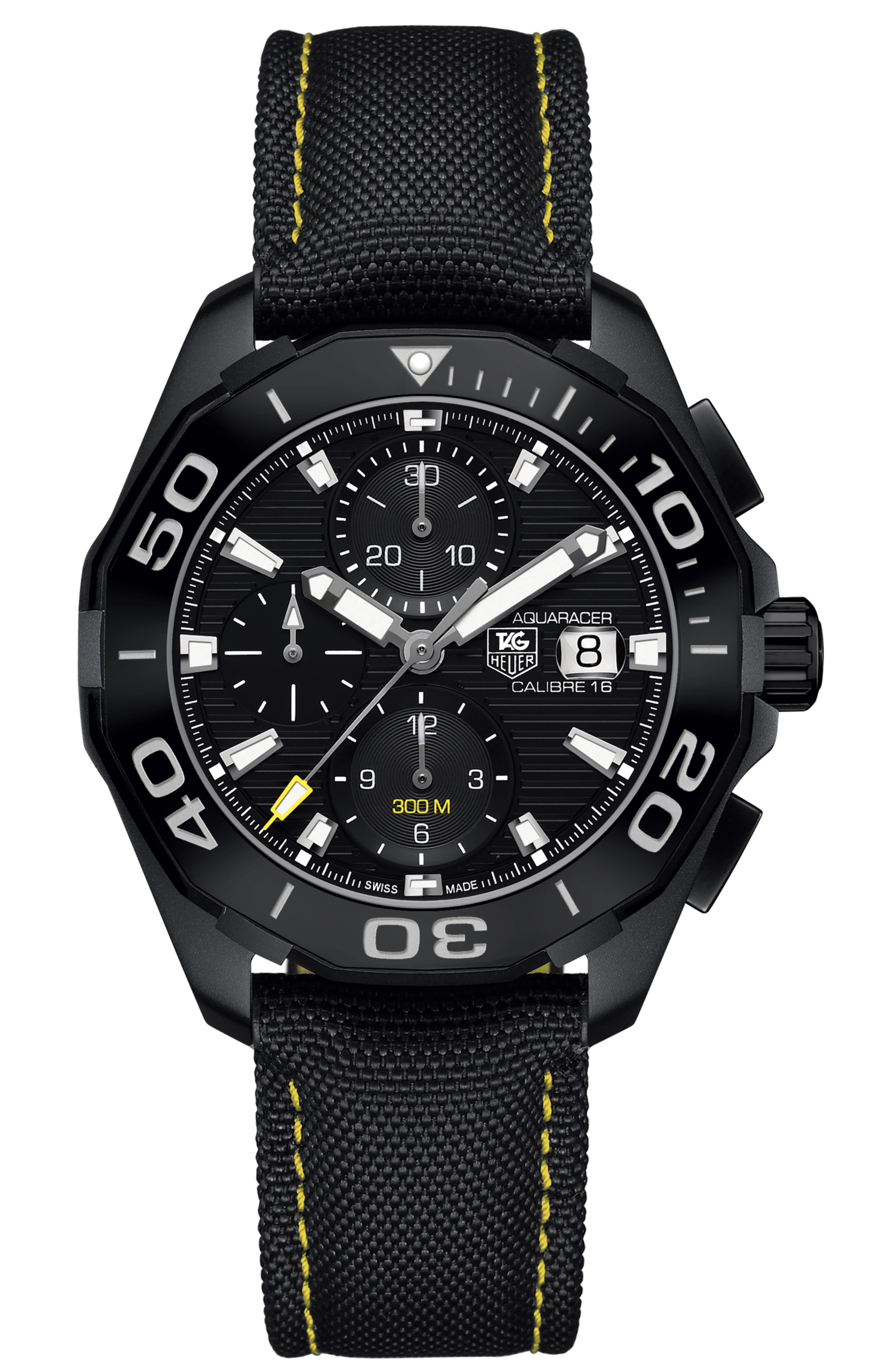  Shop Authentic Tag Heuer Aquaracer PVD Black Dial Watch for Men - CAY218A.FC6361 - Luxxuri