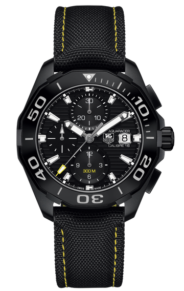  Shop Authentic Tag Heuer Aquaracer PVD Black Dial Watch for Men - CAY218A.FC6361 - Luxxuri