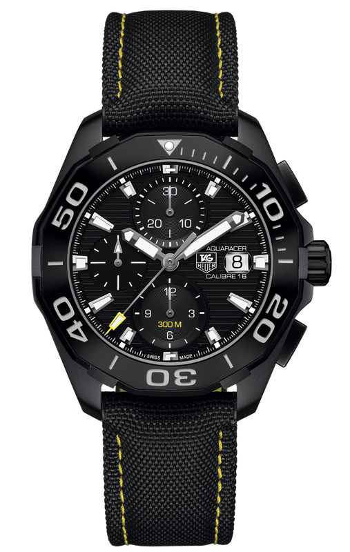  Shop Authentic Tag Heuer Aquaracer PVD Black Dial Watch for Men - CAY218A.FC6361 - Luxxuri