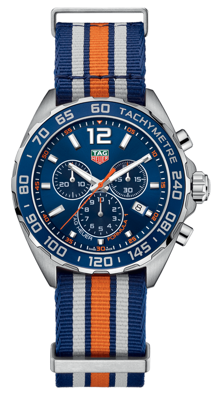  Shop Authentic Tag Heuer Formula 1 Chronograph 43mm Blue Dial NATO Strap Watch for Men - CAZ1014.FC8196 - Luxxuri
