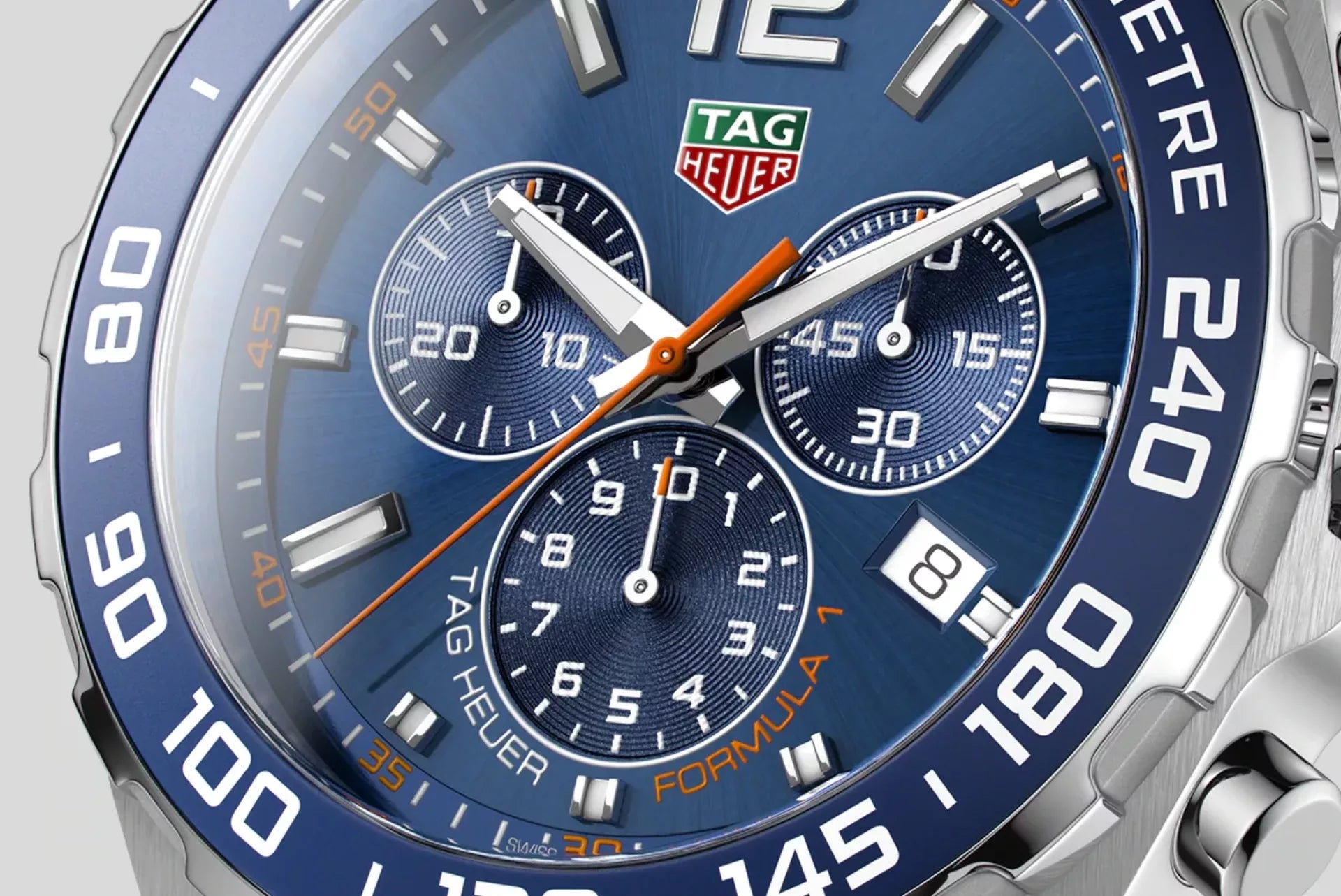  Shop Authentic Tag Heuer Formula 1 Chronograph Blue Dial Silver Steel Strap Watch for Men - CAZ1014.BA0842 - Luxxuri