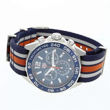  Shop Authentic Tag Heuer Formula 1 Quartz Chronograph Blue Dial Two Tone NATO Strap Watch for Men - CAZ1010.FC8196 - Luxxuri