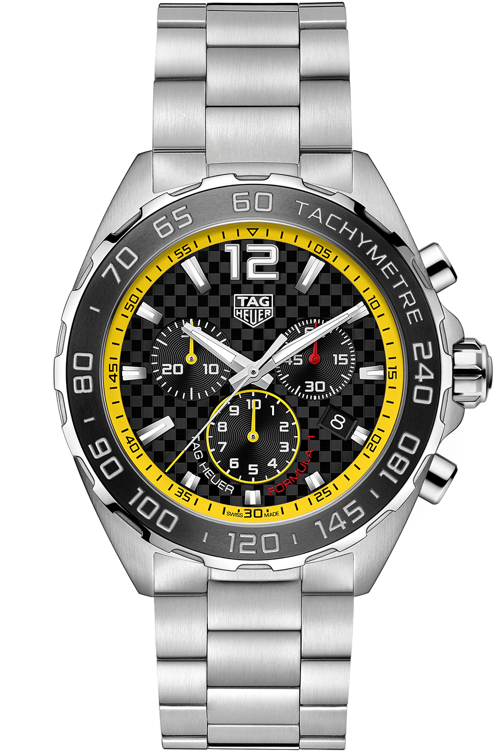 Shop Authentic Tag Heuer Formula 1 Chronograph Black Dial Silver Steel Strap Watch for Men- CAZ101AC.BA0842 - Luxxuri