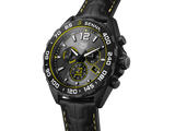  Shop Authentic Tag Heuer Formula 1 Chronograph Senna Black Dial Black Leather Strap Watch for Men - CAZ101AJ.FC6487 - Luxxuri