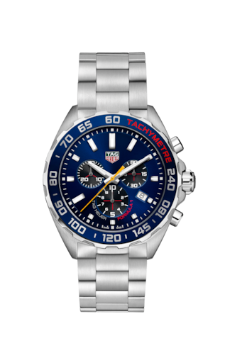  Shop Authentic Tag Heuer Formula 1 Red Bull Racing Chronograph Blue Dial Silver Steel Strap Watch for Men - CAZ101AK.BA0842 - Luxxuri