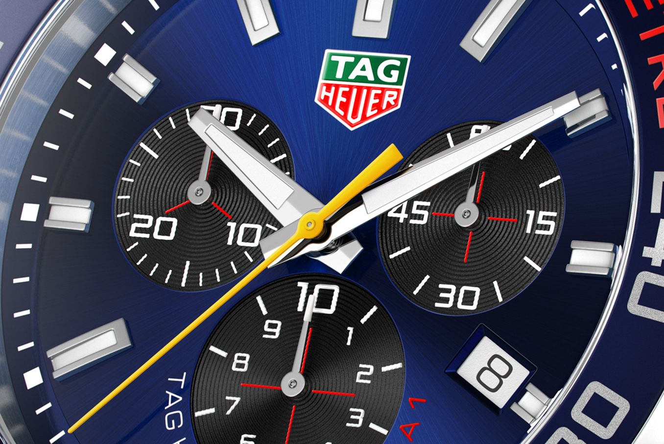  Shop Authentic Tag Heuer Formula 1 Red Bull Racing Chronograph Blue Dial Silver Steel Strap Watch for Men - CAZ101AK.BA0842 - Luxxuri