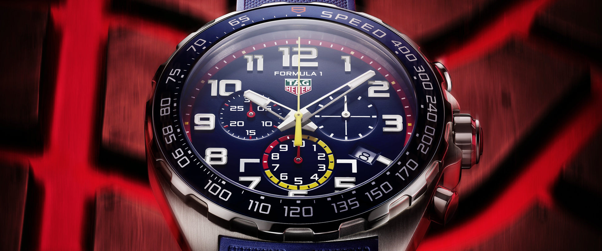  Shop Authentic Tag Heuer Formula 1 Red Bull Racing Chronograph Blue Dial Blue Rubber Strap Watch for Men - CAZ101AL.FT8052 - Luxxuri