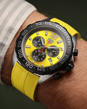  Shop Authentic Tag Heuer Formula 1 Chronograph Yellow Dial Yellow Rubber Strap Watch for Men - CAZ101AM.FT8054 - Luxxuri