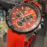  Shop Authentic Tag Heuer Formula 1 Chronograph Red Dial Red Rubber Strap Watch for Men - CAZ101AN.FT8055 - Luxxuri
