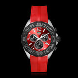  Shop Authentic Tag Heuer Formula 1 Chronograph Red Dial Red Rubber Strap Watch for Men - CAZ101AN.FT8055 - Luxxuri