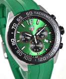  Shop Authentic Tag Heuer Formula 1 Chronograph Green Dial Green Rubber Strap Watch for Men - CAZ101AP.FT8056 - Luxxuri