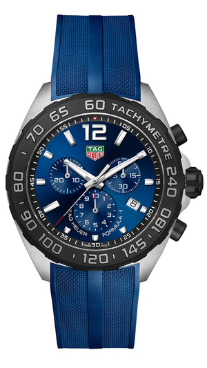  Shop Authentic Tag Heuer Formula 1 Chronograph Blue Dial Blue Rubber Strap Watch for Men - CAZ101AV.FT8077 - Luxxuri