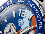  Shop Authentic Tag Heuer Formula 1 Gulf Edition Blue Dial Blue Leather Strap Watch for Men - CAZ101N.FC8243 - Luxxuri