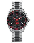 Tag Heuer Formula 1 Max Verstappen Limited Edition Grey Dial Two Tone Steel Strap Watch for Gents - CAZ101U.BA0843