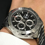  Shop Authentic Tag Heuer Formula 1 Calibre 16 Automatic Chronograph Black Dial Silver Steel Strap Watch for Men - CAZ2010.BA0876 - Luxxuri