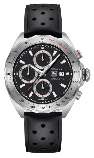  Shop Authentic Tag Heuer Formula 1 Calibre 16 Black Dial Black Leather Strap Watch for Men - CAZ2010.FT8024 - Luxxuri