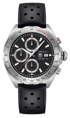  Shop Authentic Tag Heuer Formula 1 Calibre 16 Black Dial Black Leather Strap Watch for Men - CAZ2010.FT8024 - Luxxuri