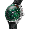  Shop Authentic Tag Heuer Formula 1 Calibre 16 Automatic Chronograph Green Dial Black Leather Strap Watch for Men - CAZ2016.FC6473 - Luxxuri