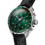  Shop Authentic Tag Heuer Formula 1 Calibre 16 Automatic Chronograph Green Dial Black Leather Strap Watch for Men - CAZ2016.FC6473 - Luxxuri