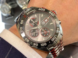  Shop Authentic Tag Heuer Formula 1 Chronograph Senna Grey Dial Silver Steel Strap Watch for Men - CAZ201D.BA0633 - Luxxuri