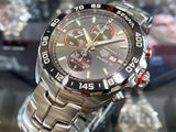  Shop Authentic Tag Heuer Formula 1 Chronograph Senna Grey Dial Silver Steel Strap Watch for Men - CAZ201D.BA0633 - Luxxuri