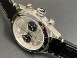  Shop Authentic Tag Heuer Autavia Chronometer Flyback Chronograph Silver Dial Black Leather Strap Watch for Men - CBE511B.FC8279 - Luxxuri