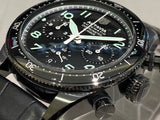  Shop Authentic Tag Heuer Autavia Chronometer Flyback Chronograph Black Dial Black Leather Strap Watch for Men - CBE511C.FC8280 - Luxxuri
