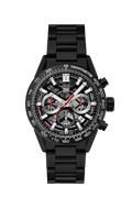 Tag Heuer Carrera Automatic Chronograph Black Dial Black Steel Strap Watch for Men - CBG2090.BH0661
