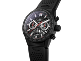  Shop Authentic Tag Heuer Carrera Chronograph Steel & Ceramic Black Dial Black Rubber Strap Watch for Men - CBG2090.FT6145 - Luxxuri