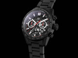  Shop Authentic Tag Heuer Carrera Automatic Chronograph Black Dial Black Steel Strap Watch for Men - CBG2090.BH0661 - Luxxuri