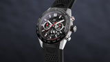  Shop Authentic Tag Heuer Carrera Chronograph Steel & Ceramic Black Dial Black Rubber Strap Watch for Men - CBG2090.FT6145 - Luxxuri