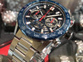  Shop Authentic Tag Heuer Carrera Chronograph Blue Dial Silver Steel Strap Watch for Men - CBG2A11.BA0654 - Luxxuri